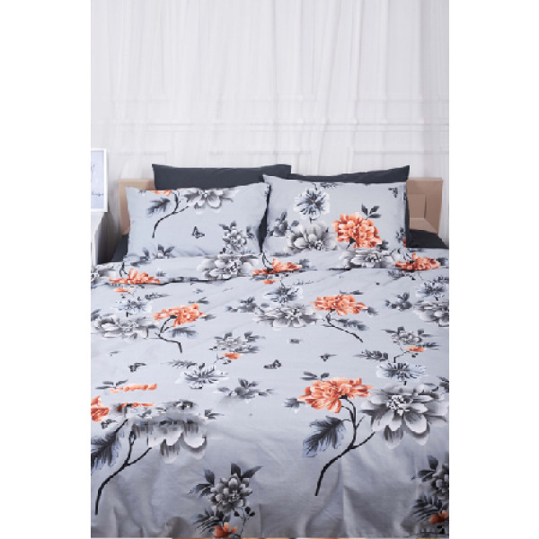 Фото - Комплект постільної білизни Moon&Star 143х210 Piwonie Gray Ranforce Elite (MS-820000051)