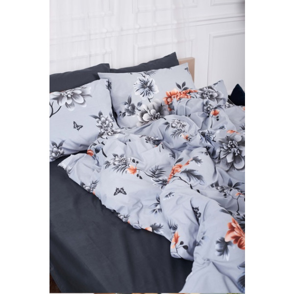 Фото - Комплект постільної білизни Moon&Star 143х210 Piwonie Gray Ranforce Elite (MS-820000051)