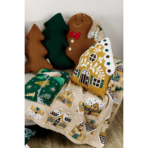 Фото - Подушка декоративна Прованс Ялинка зелена 38 см (033050)