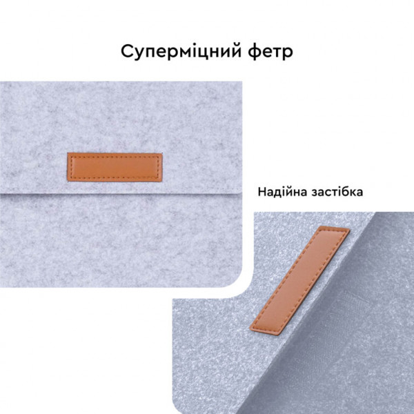 Фото - Чохол для ноутбуку AIRON Premium 13.3" Grey (4822356710620)