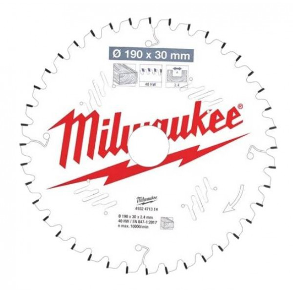 Фото - Диск шлифовальный по дереву Milwaukee 190х30х2,4 мм (4932471314)