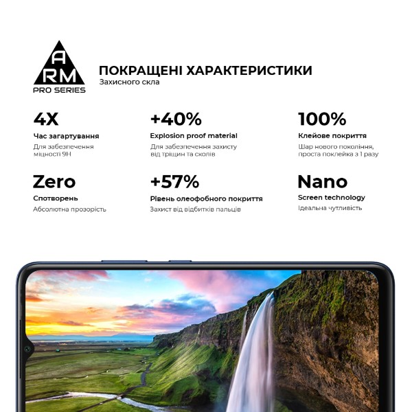 Фото - Захисне скло для смартфону Armorstandart Pro for Infinix Smart 7 / 7 HD Black (ARM68442)
