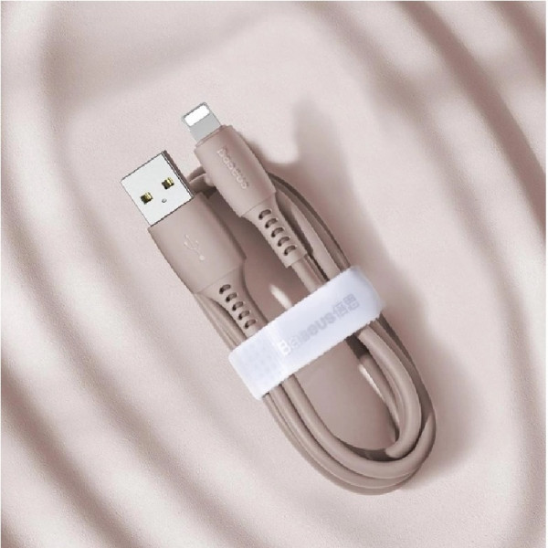 Фото - Кабель синхронізації даних Baseus Colourful Cable USB For iP 2.4 A 1.2 м Pink (CALDC-04)