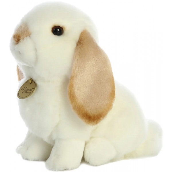 Фото - М'яка іграшка Aurora Кролик висловухий біло-бежевий 23 см (170091B)