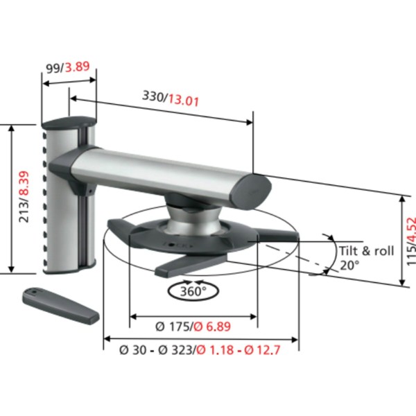 Фото - Кріплення для проектора Vogels EPW 6565 Projector Wall Solution