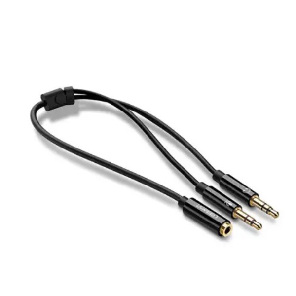 Фото - Кабель 3.5 мм - 3.5 мм UGREEN AV140 Jack 3.5mm F 4pin 2 Jack 3.5mm M (20898)