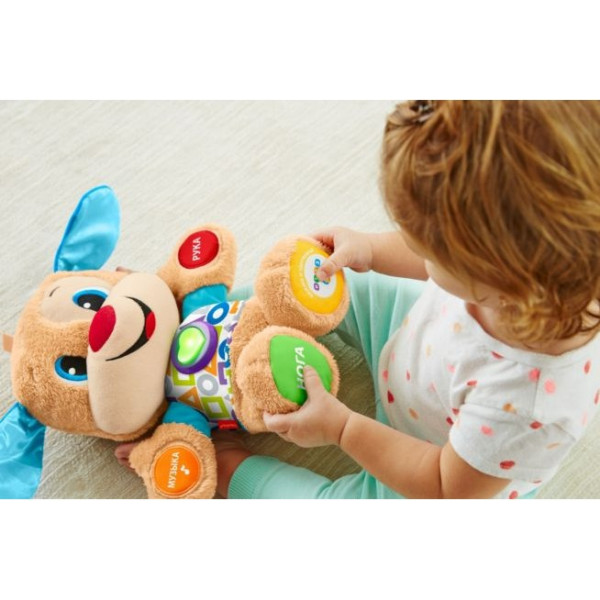 Фото - Интерактивное животное Fisher-Price Ученый щенок с технологией Smart Stages обновл. (рус.) (FPN77)
