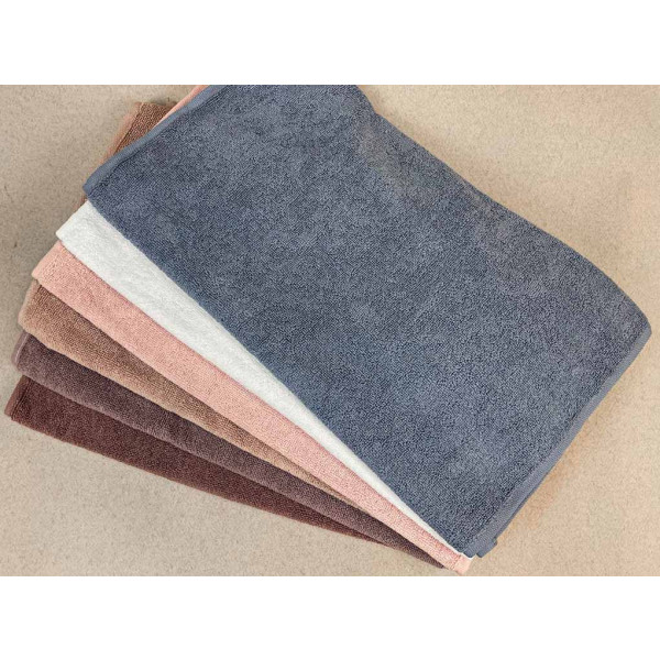 Фото - Полотенце для рук GM Textile Миладо кофейное махровое велюр 40х70