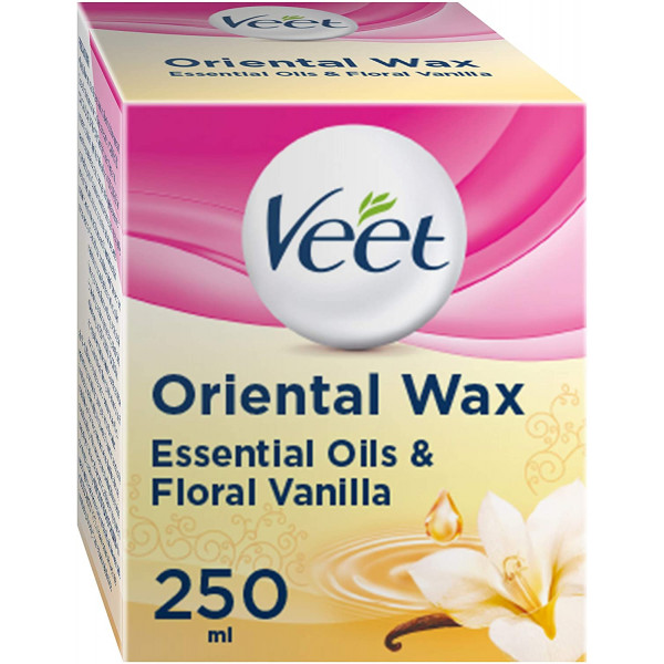 Фото - Віск для депіляції Veet теплий з ефірними оліями 250 мл (5003267101058)