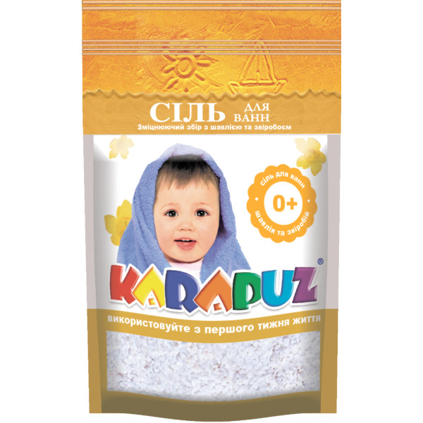 Фото - Соль для ванны детская Карапуз 500 г шалфей и зверобой (4820049382532)