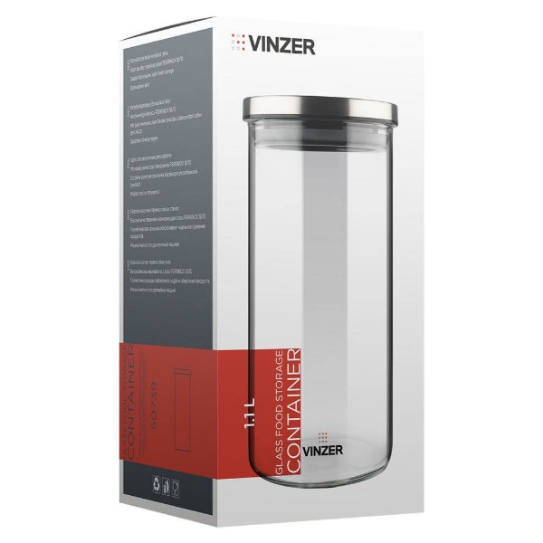 Фото - Ємність для сипучих Vinzer 1.1 л (50739)