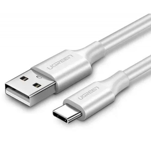 Фото - Кабель UGREEN US287 USB 2.0 to USB Type-C 0.5m White (60120)