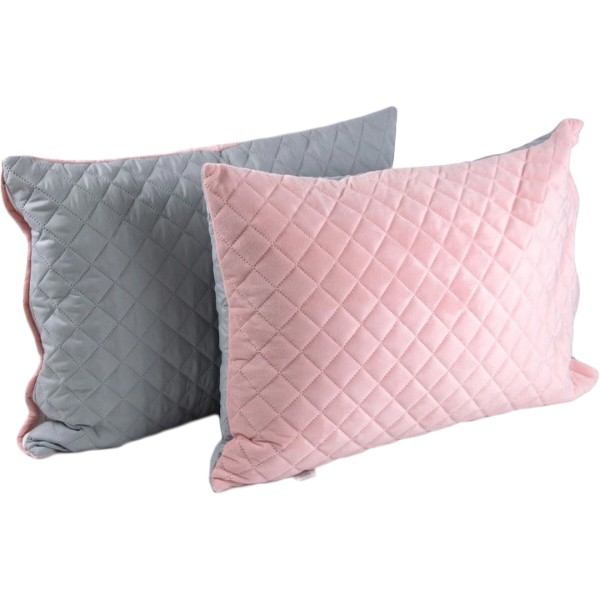 Фото - Наволочка Руно Комплект 50х70 2 шт. (К_382.55_Pink and Grey ромб_Н)