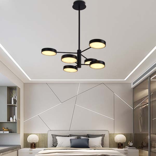 Фото - Светодиодный светильник Miorro LED Fiori с пультом ДУ, 70W, 2700-6000К черный (51-313-002)