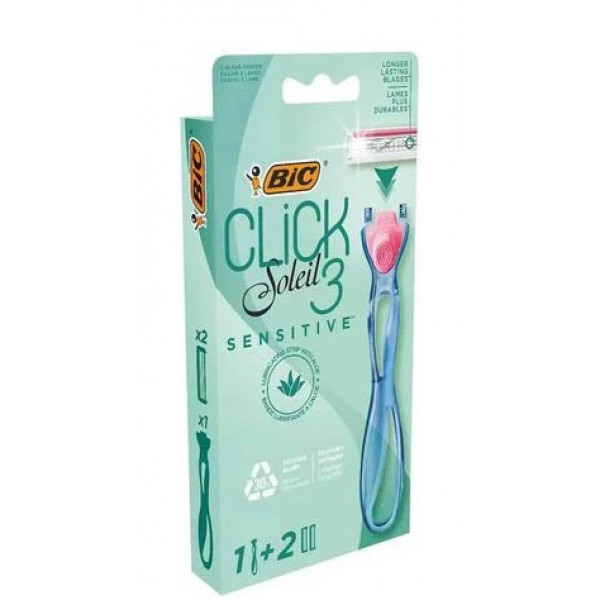 Фото - Картридж для станка жіночого BIC Miss Soleil Click Sensitive з 2 змінними картриджами (3086123644953)