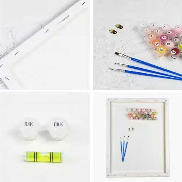 Фото - Картина по номерам Strateg Семейство кошачьих 40х50 см (VA-1484)