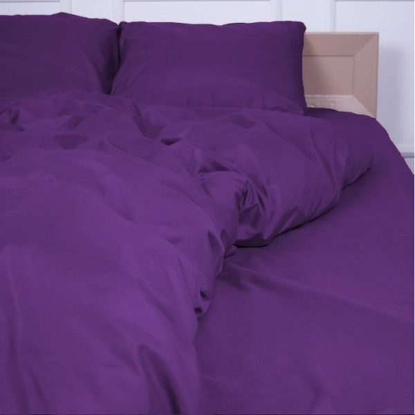 Фото - Простирадло двоспальне MirSon Soft Elegance №19-3424 Sunset Purple 180х200 см (2200010918359)
