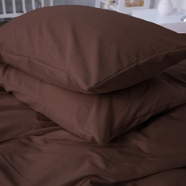 Фото - Простынь двуспальная MirSon Soft Elegance №19-1230 Friar Brown 180х190 см (2200010917307)