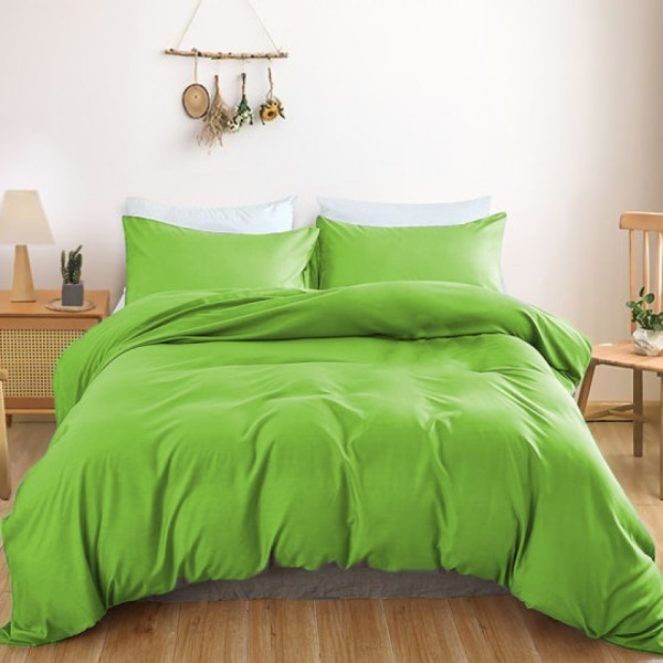 Фото - Простынь двуспальная MirSon 180x200 см Soft Touch of SATIN 013 Light green (2200011282190)