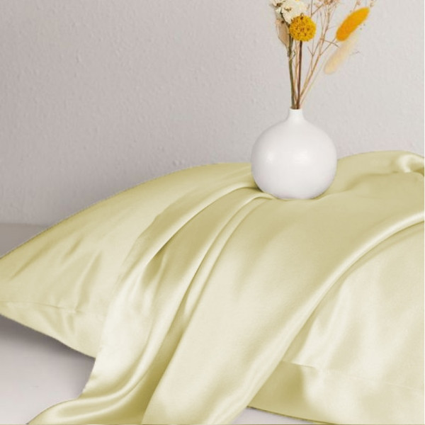 Фото - Простирадло двоспальне MirSon 180x200 см Soft Touch of SATIN 014 Light yellow (2200011282695)