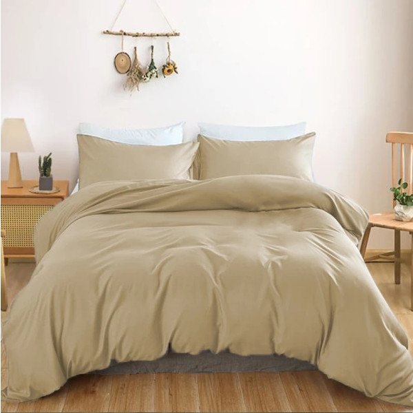 Фото - Простирадло двоспальне MirSon 180x200 см Soft Touch of SATIN 016 Creamy (2200011283692)