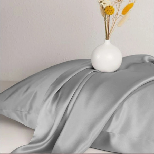 Фото - Простынь двуспальная MirSon 180х190 см Soft Touch of SATIN 004 Ash (2200011277684)