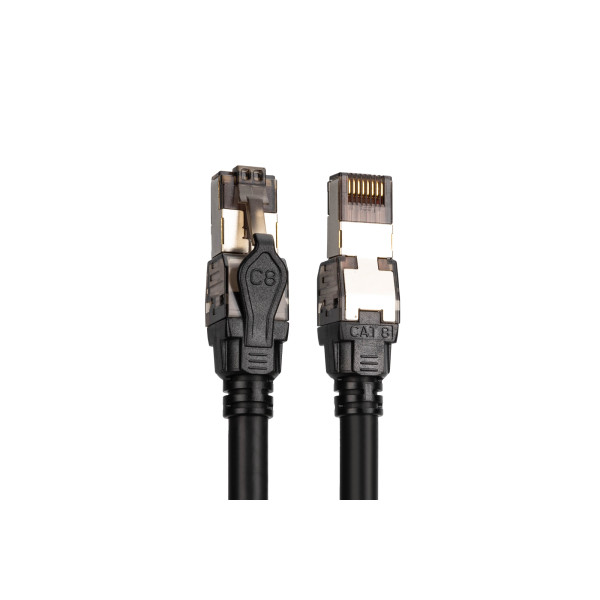 Фото - Кабель патч-корд Digitus CAT 8.1 S-FTP 1м AWG 24/7 LSZH Black (DK-1843-010)