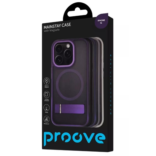 Фото - Чехол для смартфона Mainstay Case with Magnetic Ring iPhone 15 Deep Purple (PCMCIP150004)