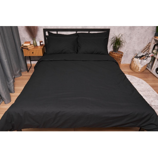 Фото - Комплект постільної білизни Moon&Star Бязь Gold Люкс Black 175х210 (MS-820002981)