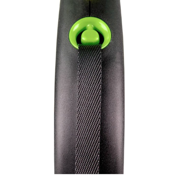Фото - Поводок-рулетка для собак Flexi Black Design L 5 м Зеленый (4000498034125)
