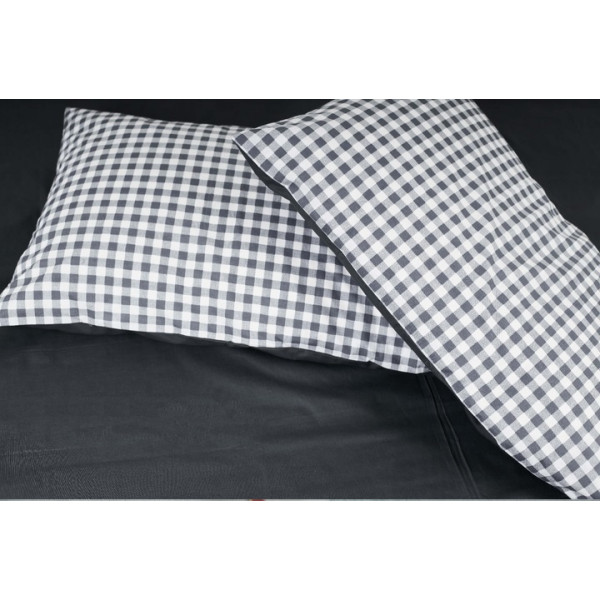 Фото - Комплект постільної білизни Moon&Star 160х220 Gray Square Ranforce Elite (MS-820000023)