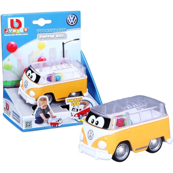 Фото - Базовый игровой транспорт для малыша Bb Junior VW Samba Bus Желтая (16-85109_yellow)