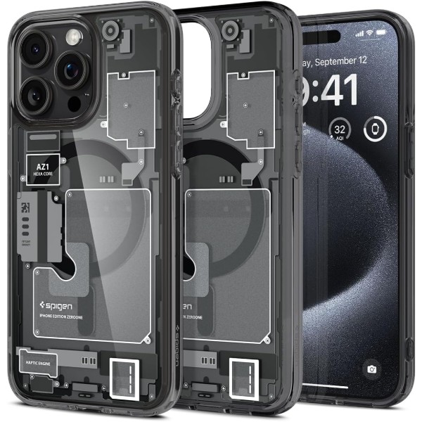 Фото - Чохол для смартфону Spigen for Apple iPhone 15 Pro Ultra Hybrid MagFit, Zero One (ACS06721)