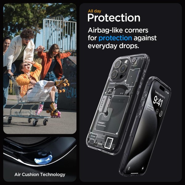 Фото - Чохол для смартфону Spigen for Apple iPhone 15 Pro Ultra Hybrid MagFit, Zero One (ACS06721)