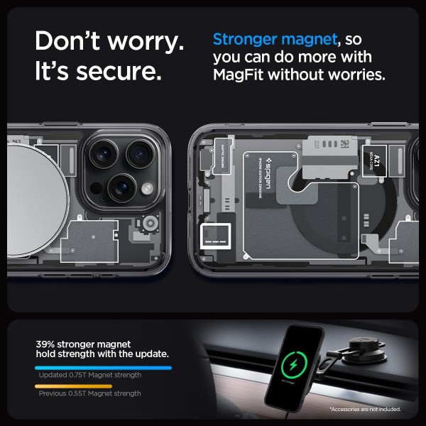 Фото - Чохол для смартфону Spigen for Apple iPhone 15 Pro Ultra Hybrid MagFit, Zero One (ACS06721)