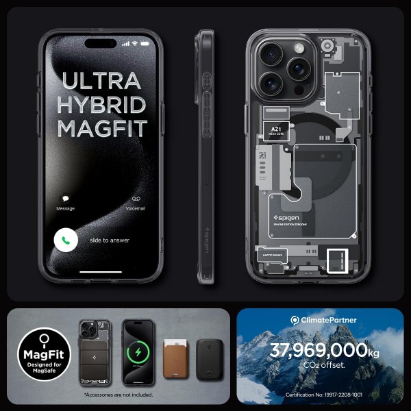 Фото - Чохол для смартфону Spigen for Apple iPhone 15 Pro Ultra Hybrid MagFit, Zero One (ACS06721)