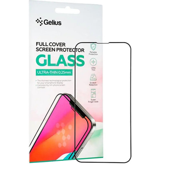 Фото - Захисне скло для смартфону Gelius Full Cover Ultra-Thin 0.25mm for iPhone 14 Pro Max Black (90785)