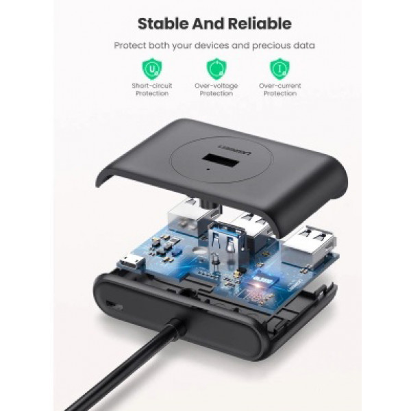 Фото - Хаб USB UGREEN CR113 0.5m USB 3.0 (20290)