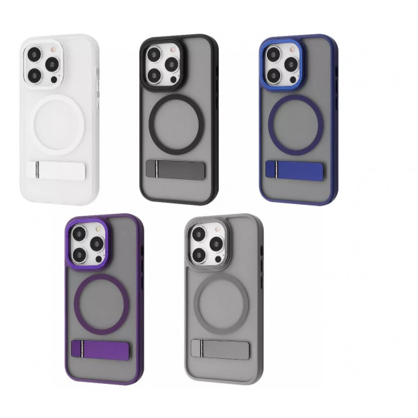 Фото - Чохол для смартфону  Mainstay Case with Magnetic Ring iPhone 15 Pro Gray (PCMCIP15P005)