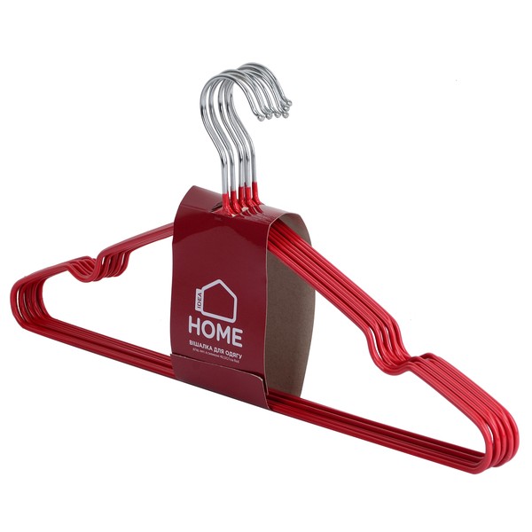 Фото - Вішалка Idea Home 40,5x21 см 8 шт. Red (6722136)