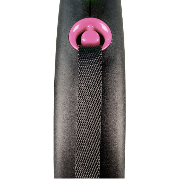 Фото - Поводок-рулетка для собак Flexi Black Design S 5 м Розовый (4000498033913)