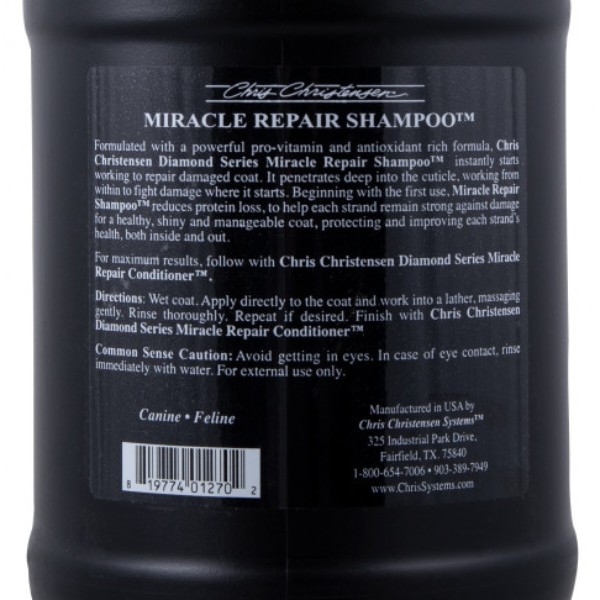 Фото - Шампунь для собак и кошек Chris Christensen Miracle Repair 3.8 л (819774012702)