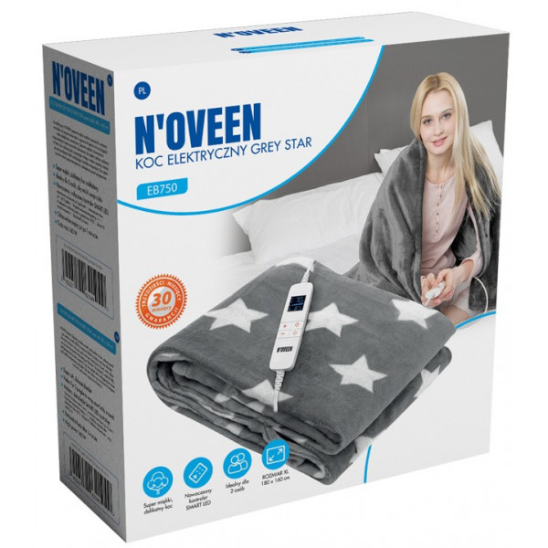 Фото - Електроковдра Noveen EB750 Grey Star super soft