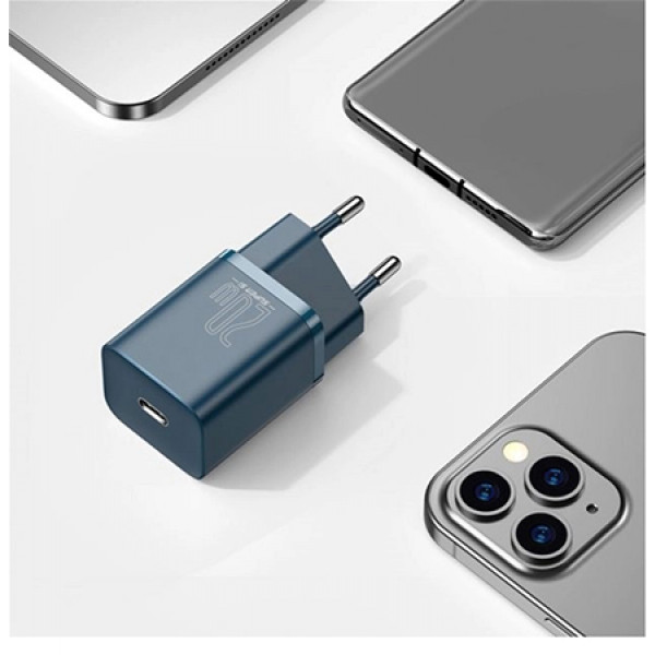 Фото - Сетевое зарядное устройство Baseus 1xUSB 20W USB-C+Cable Type-C (TZCCSUP-B03)