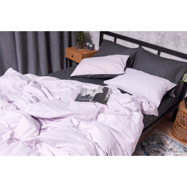 Фото - Комплект постільної білизни Moon&Star Бязь Gold Люкс Orchid Gray 175х210 (MS-820002342)