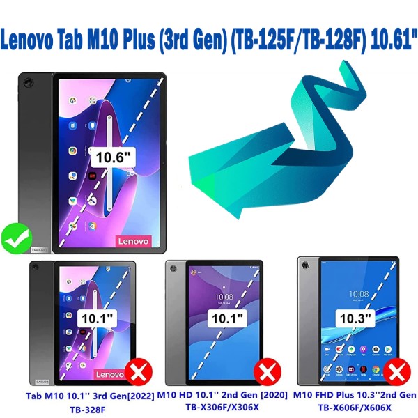 Фото - Чохол для планшета BeCover Premium for Lenovo Tab M10 Plus TB-125F (3rd Gen) 10.61" Deep Blue (707973)