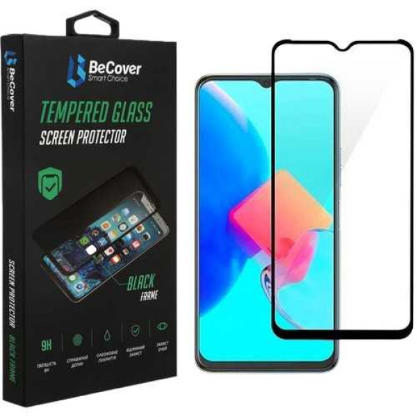 Фото - Захисне скло для смартфону BeCover for Tecno Spark 8p (KG7n) Black (708166)