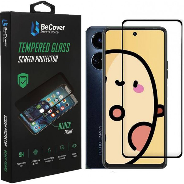 Фото - Захисне скло для смартфону BeCover for Tecno Camon 19 Neo (CH6i) Black (708168)