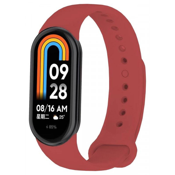 Фото - Ремінець для фітнес-браслету BeCover for Xiaomi Mi Smart Band 8 Dark Red (709385)