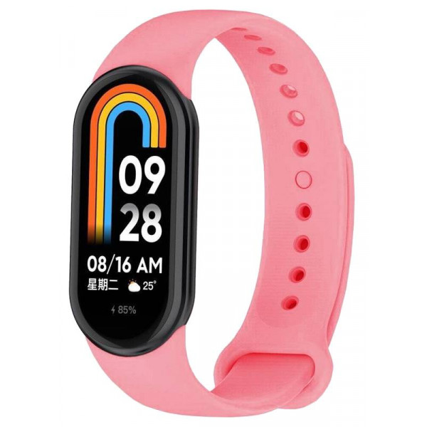 Фото - Ремінець для фітнес-браслету BeCover for Xiaomi Mi Smart Band 8 Rose Red (709410)